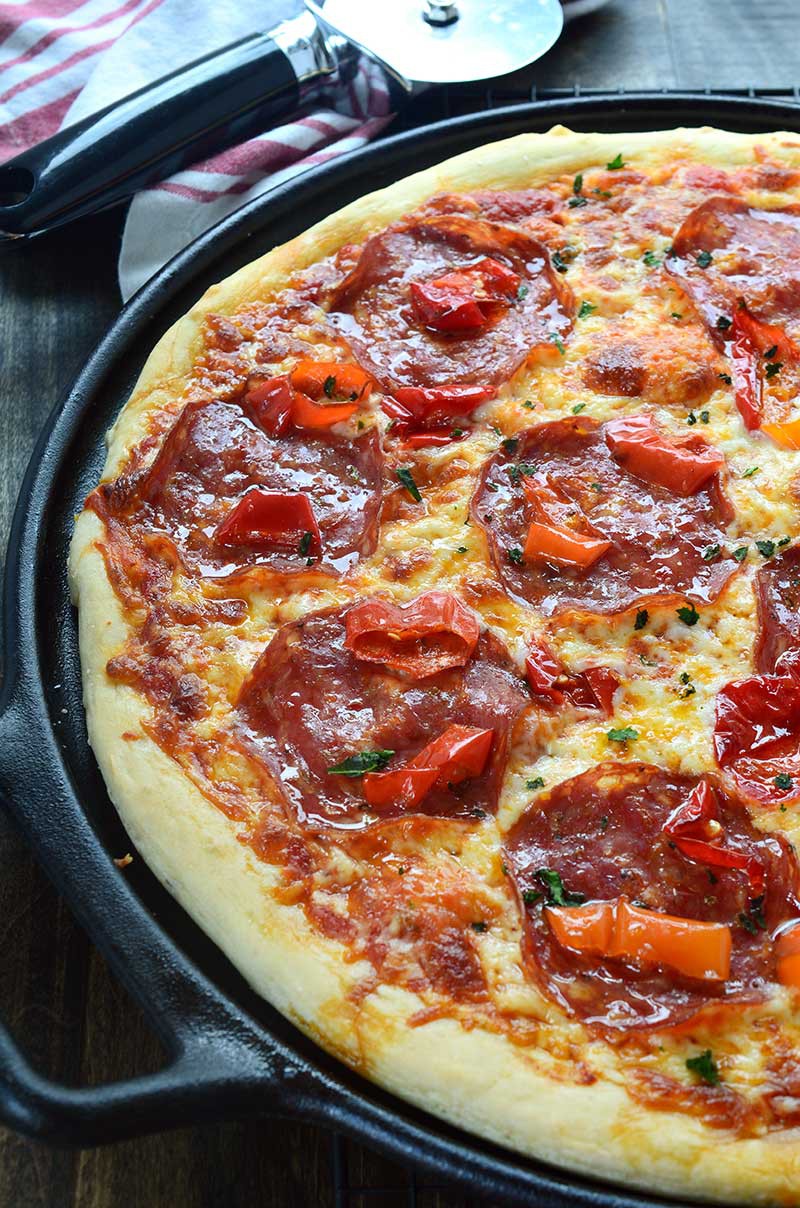 EASY Sheet Pan Pizza Recipe - I Heart Naptime