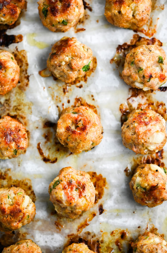 Baked Chicken Meatballs