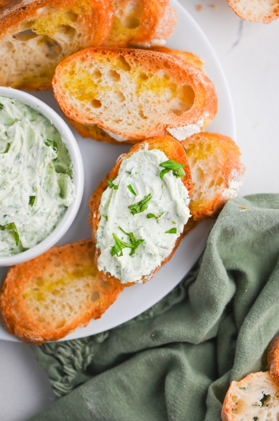 Basil Whipped Goat Cheese