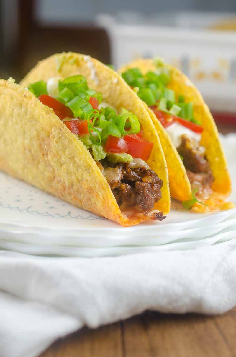 7 Layer Baked Chorizo Tacos - Life's Ambrosia