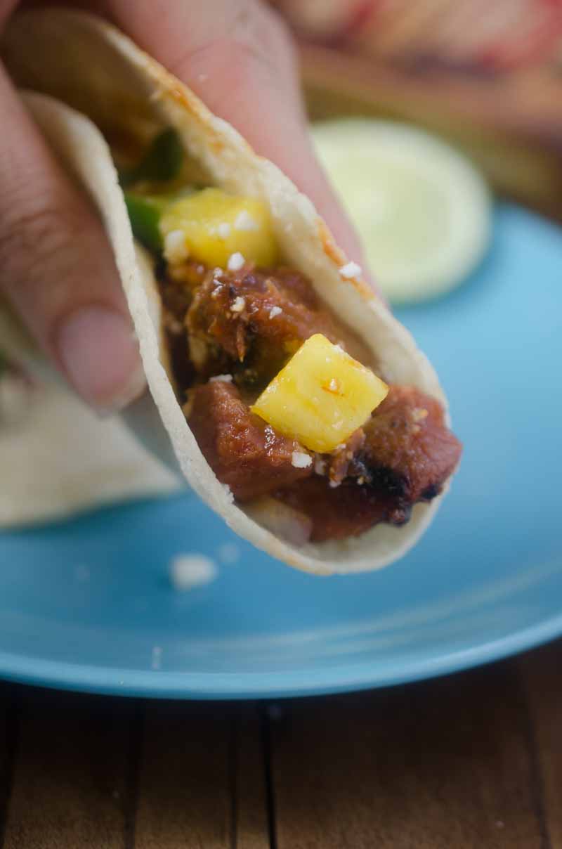 BBQ Brisket Tacos with Pineapple Salsa - Life's Ambrosia