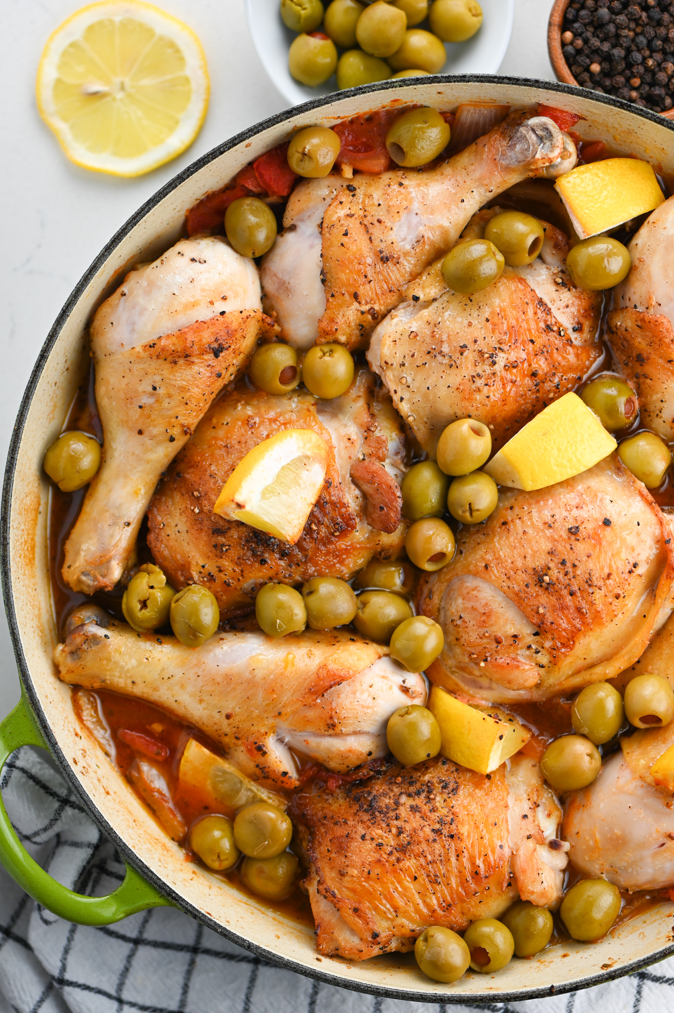 Braised Chicken with Olives and Tomatoes Recipe Life's Ambrosia