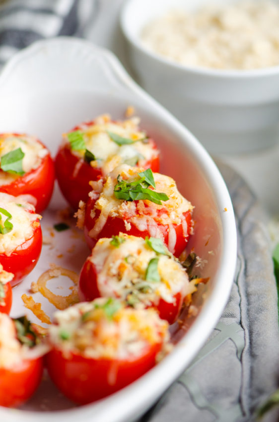 Baked Tomatoes Recipe | Stuffed Campari Tomatoes | Life's Ambrosia