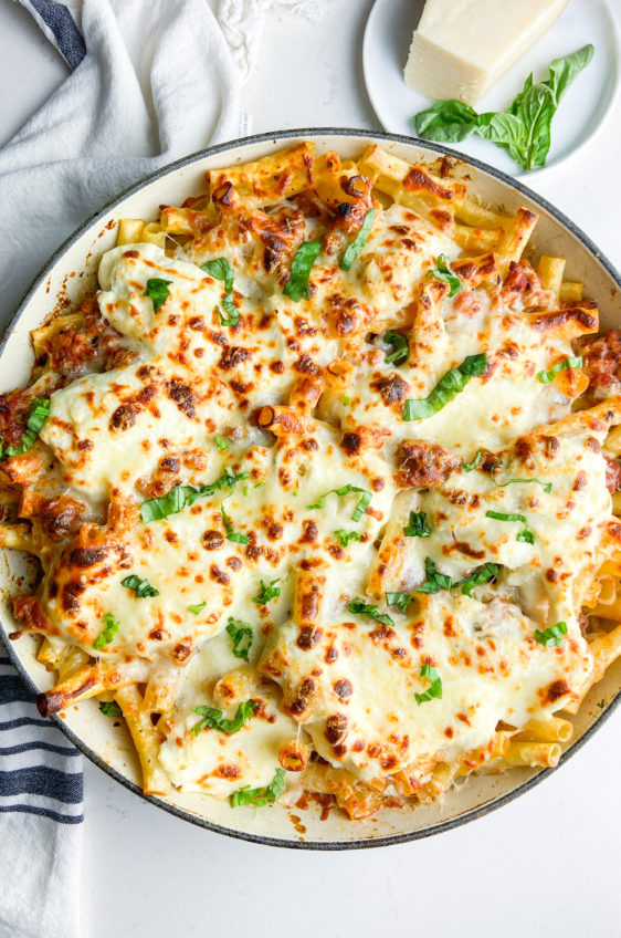 Easy Baked Ziti with Sausage Recipe | Life's Ambrosia