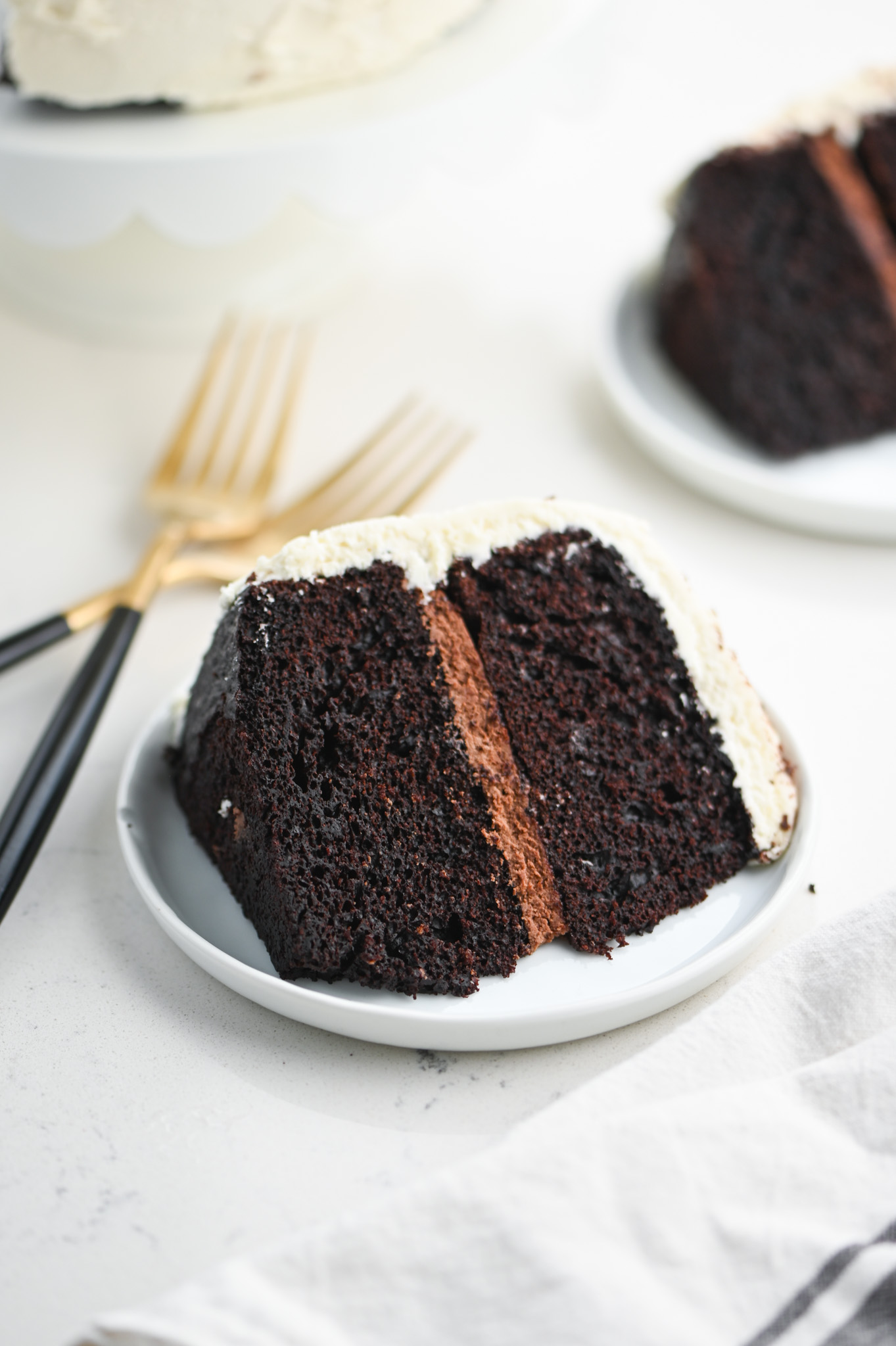 The BEST Dark Chocolate Mocha Cake - Foodology Geek