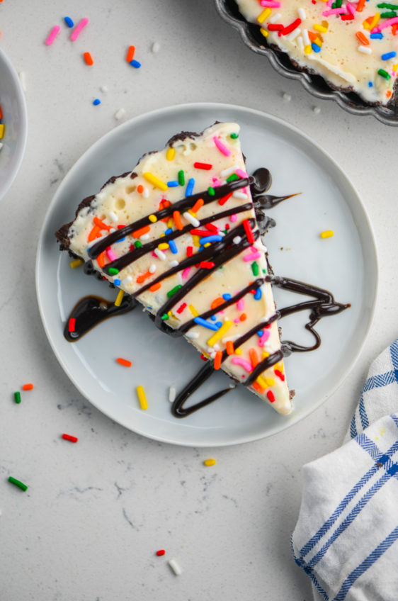 Cake Batter Ice Cream Tart