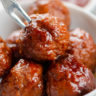 Crockpot Grape Jelly Meatballs - Life's Ambrosia