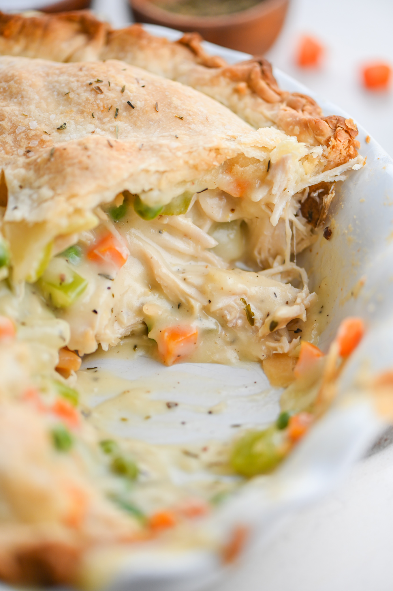 Easy 4 Ingredient Chicken Pot Pie