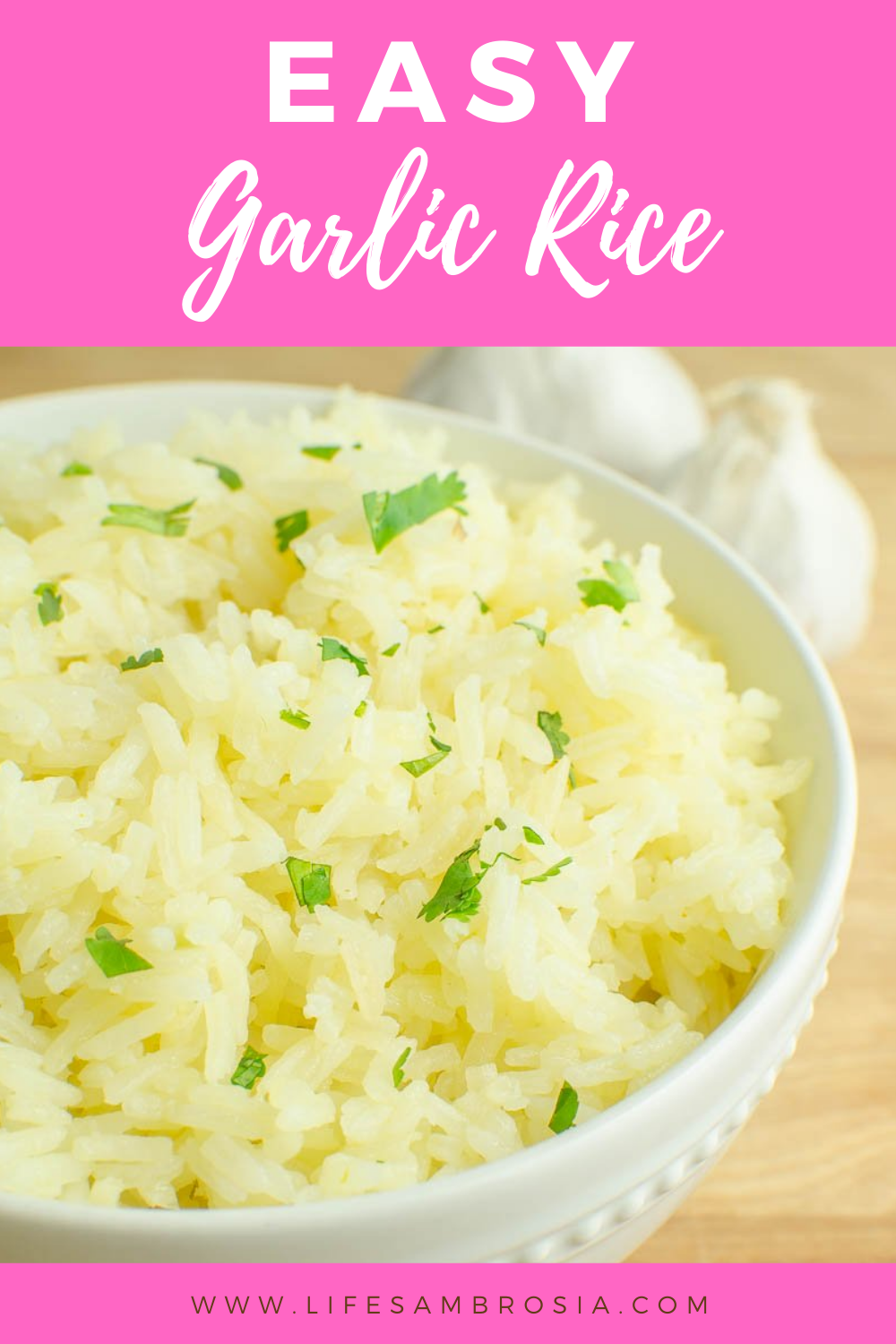 Garlic Rice Recipe An Easy Weeknight Side Dish Life's Ambroisa