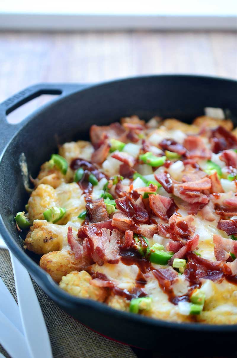 Chicken Bacon Ranch Potato Skillet - Cooking in the Midwest