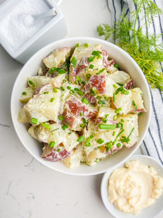 Red Potato Salad with Creamy Herb Dressing Recipe | Life's Ambrosia