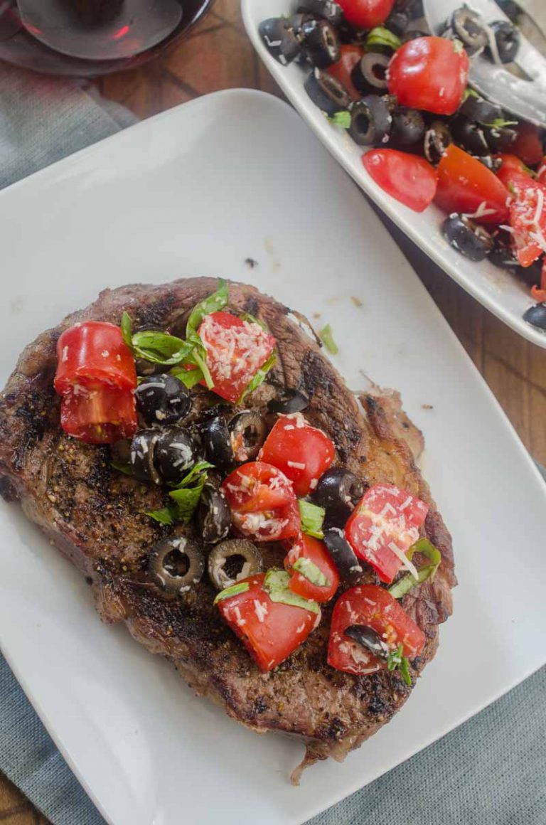 Ribeye Steaks With Fresh Tomato Tapenade Life S Ambrosia