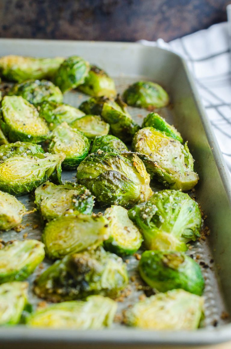 Roasted Brussel Sprouts With Parmesan Recipe | Life's Ambrosia