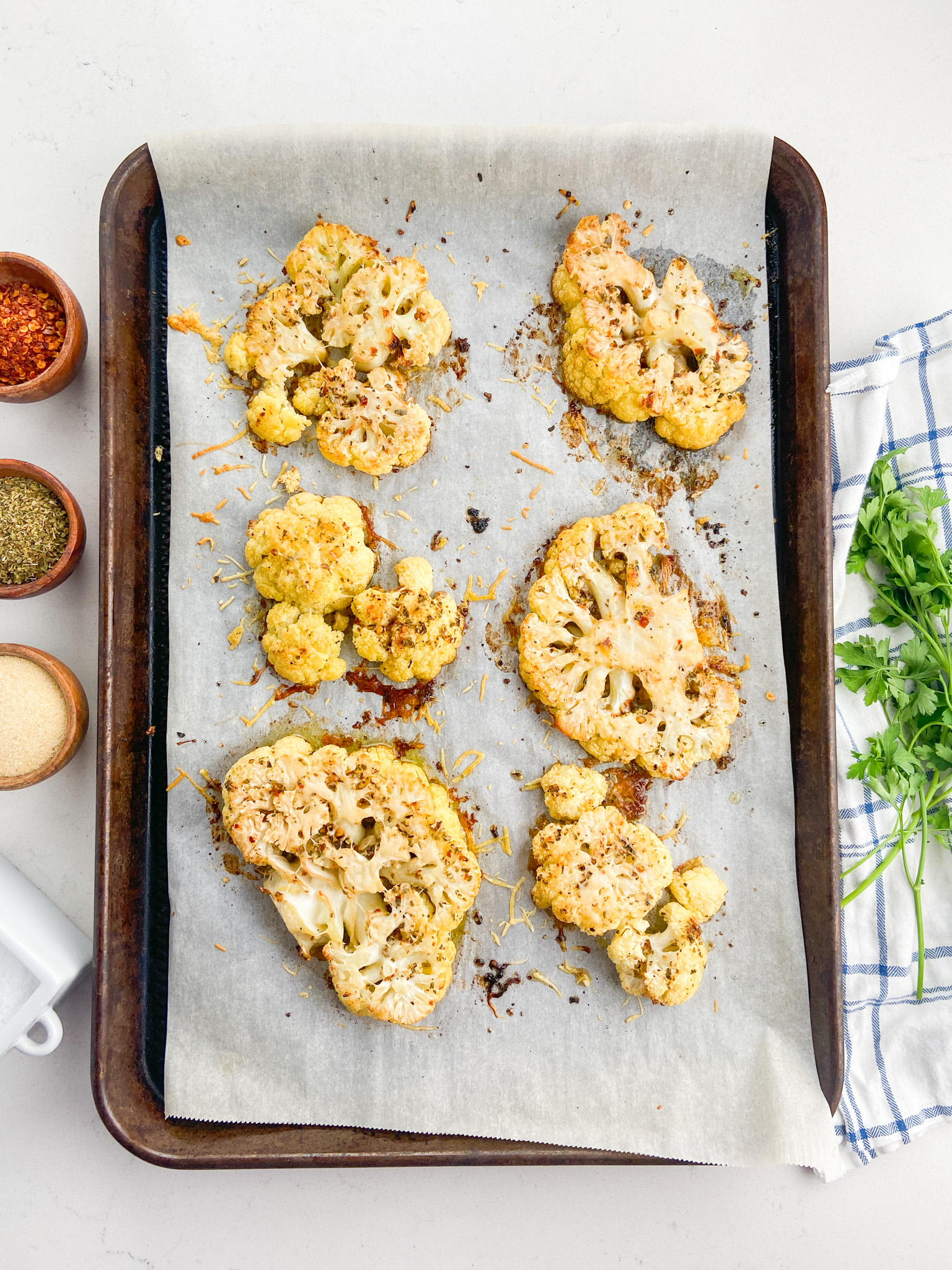 Roasted Cauliflower Steaks Recipe Life S Ambrosia