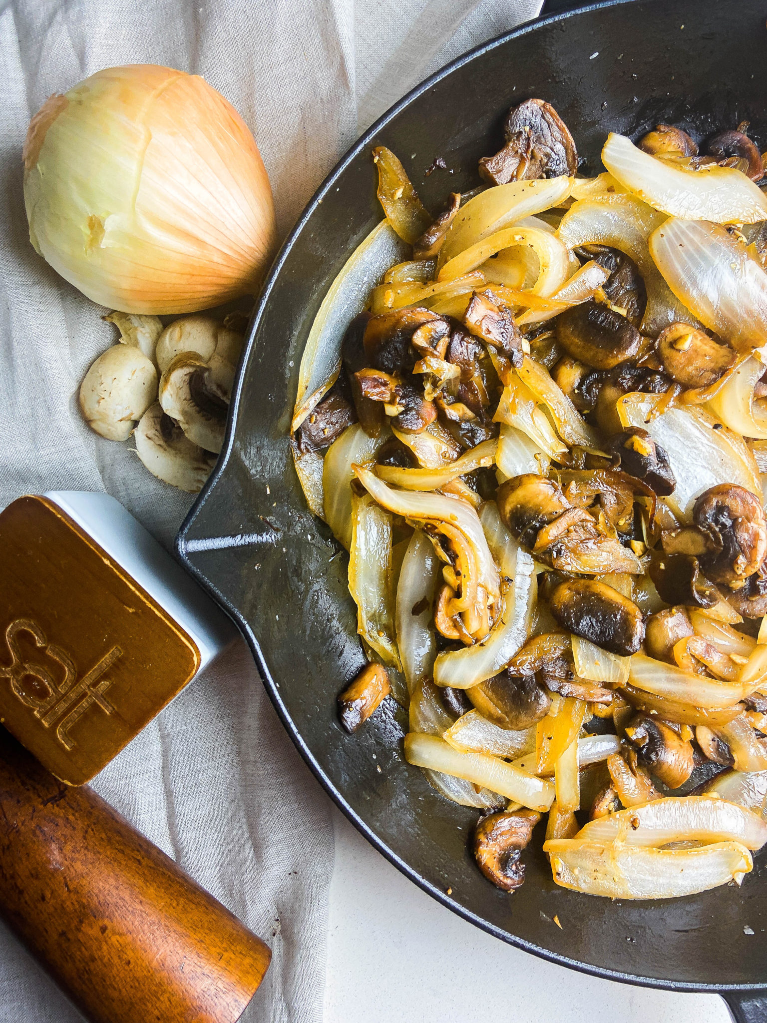 Sautéed Mushrooms and Onions Recipe | Life's Ambrosia