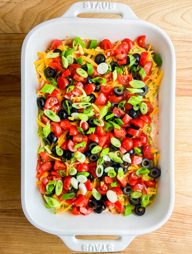 seven layer taco dip