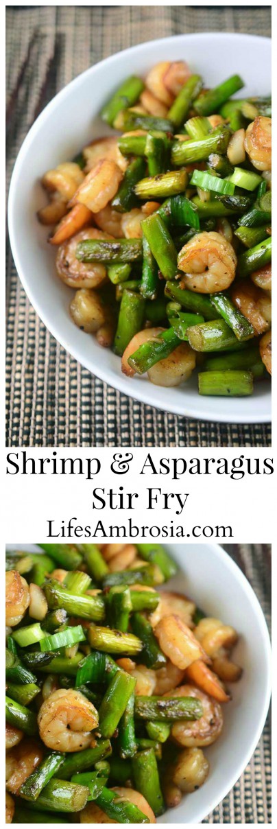 Shrimp and Asparagus Stir Fry - Life's Ambrosia