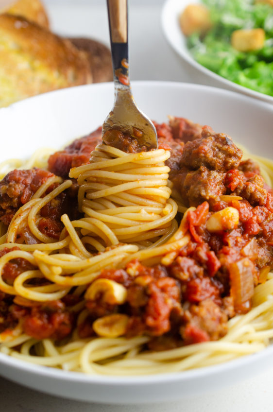 Spaghetti and Meat Sauce Recipe | Life's Ambrosia