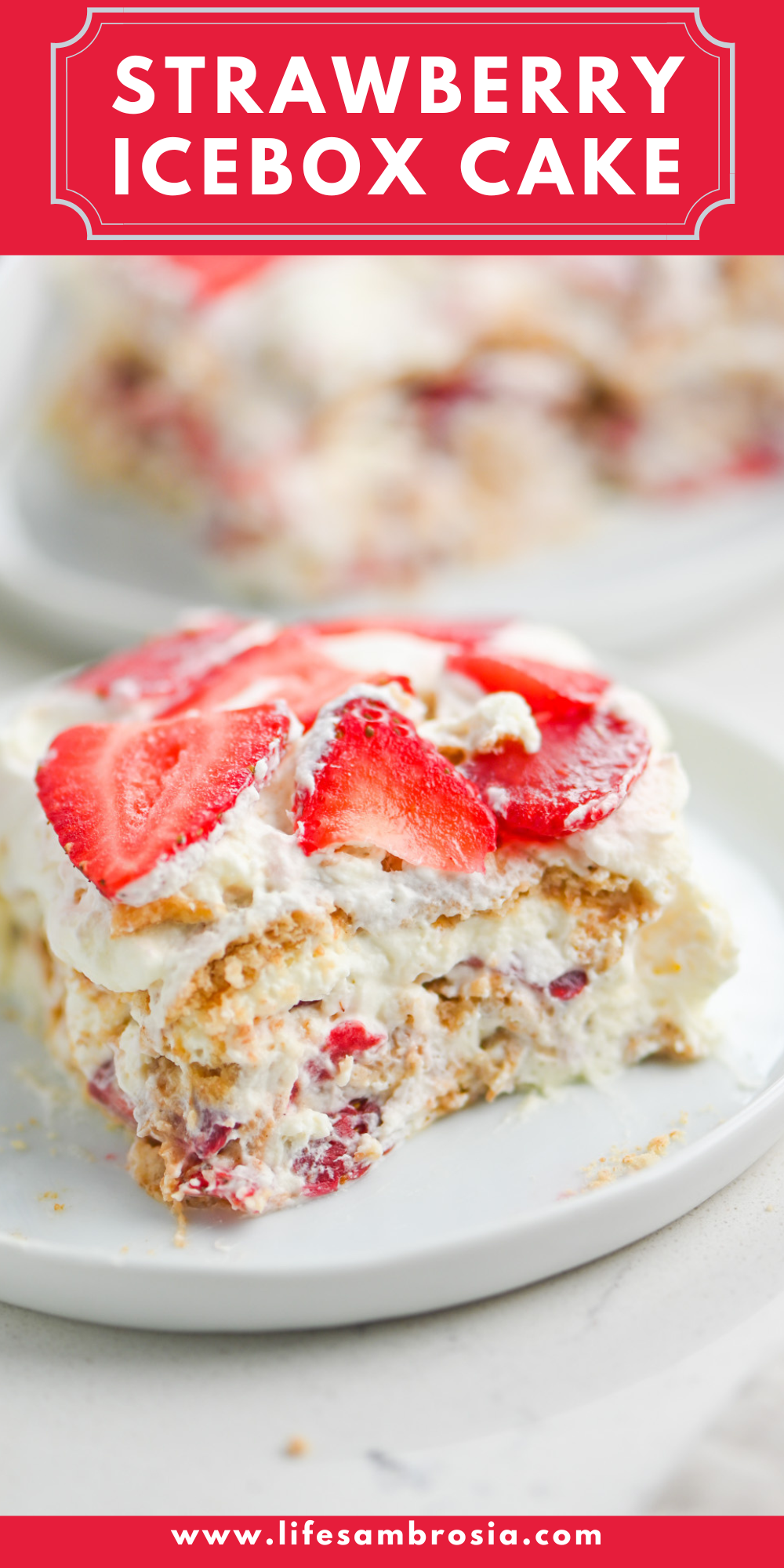 Strawberry Icebox Cake Recipe | Life's Ambrosia