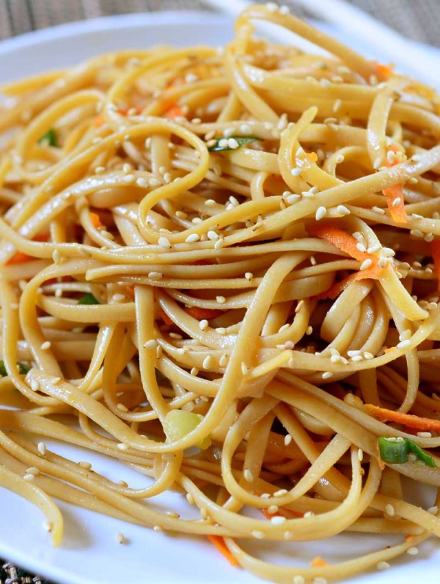 Cold Sesame Noodle Salad Recipe- Life's Ambrosia