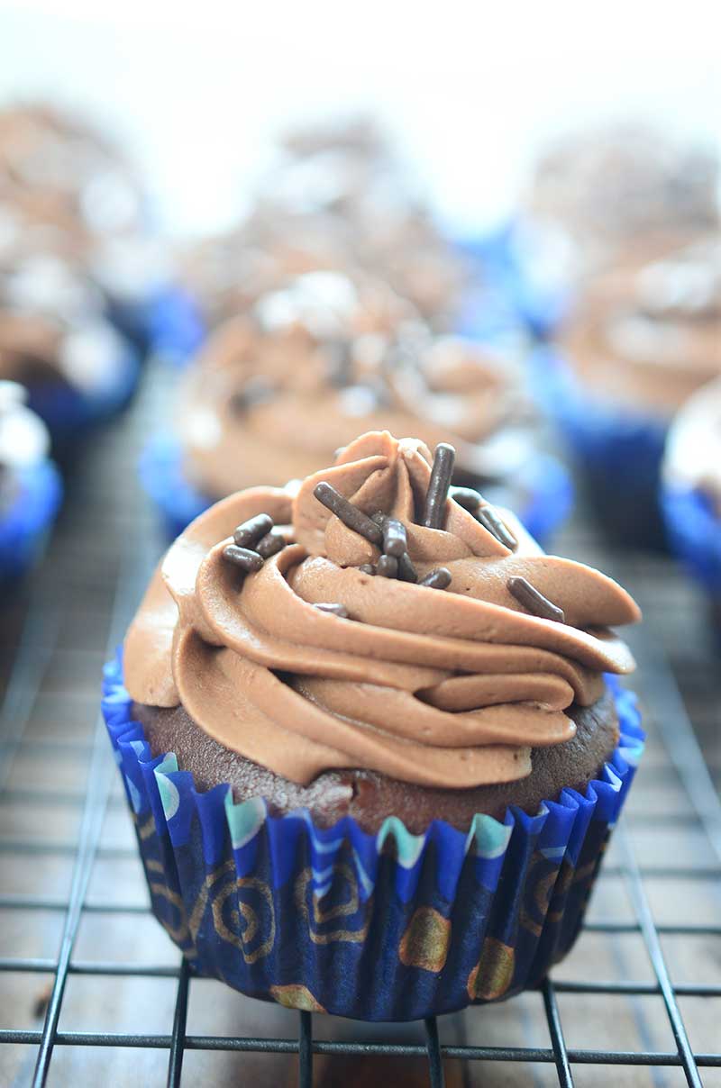 Triple Chocolate Cupcakes - Life&amp;#39;s Ambrosia