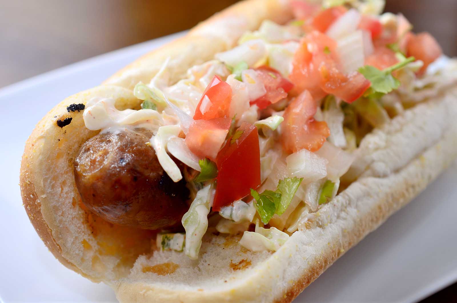 Grilled Bratwurst with Horseradish Mustard Sauce - Spicy Southern