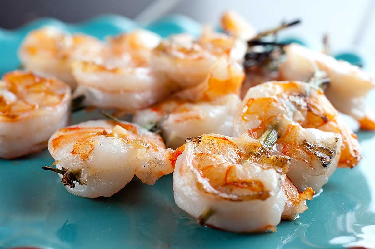 Grilled Shrimp and Rosemary Skewers - Life's Ambrosia