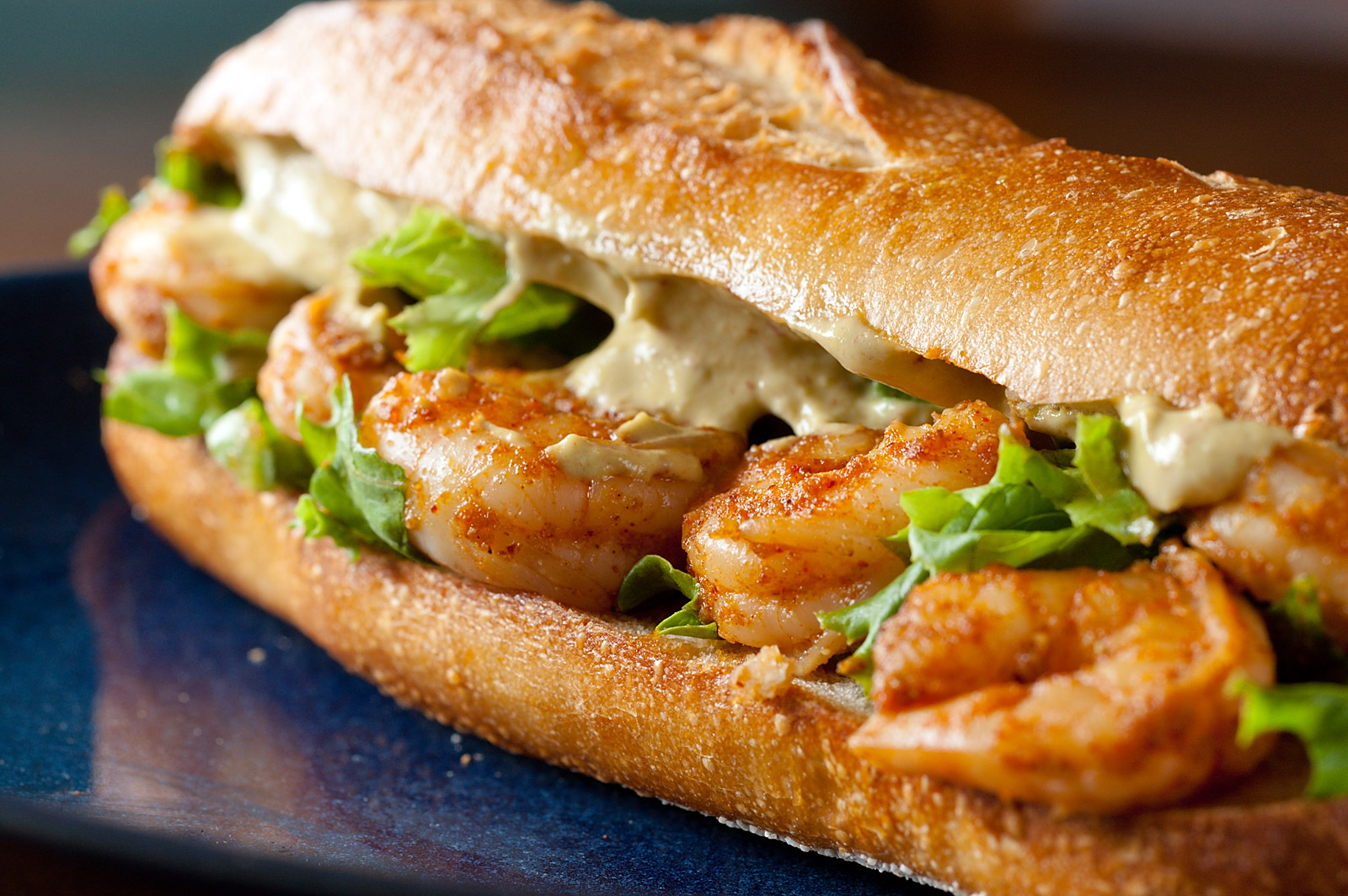 Spicy Shrimp Sandwich with Chipotle Avocado Mayonnaise - Lifes Ambrosia