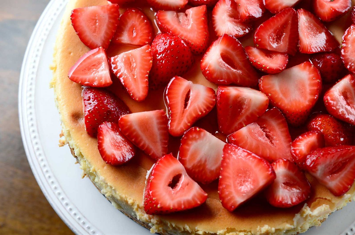 White Chocolate Strawberry Cheesecake - Life's Ambrosia