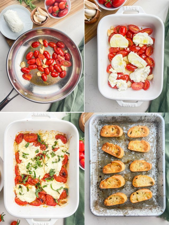 Baked Goat Cheese with Tomatoes Recipe | Life's Ambrosia