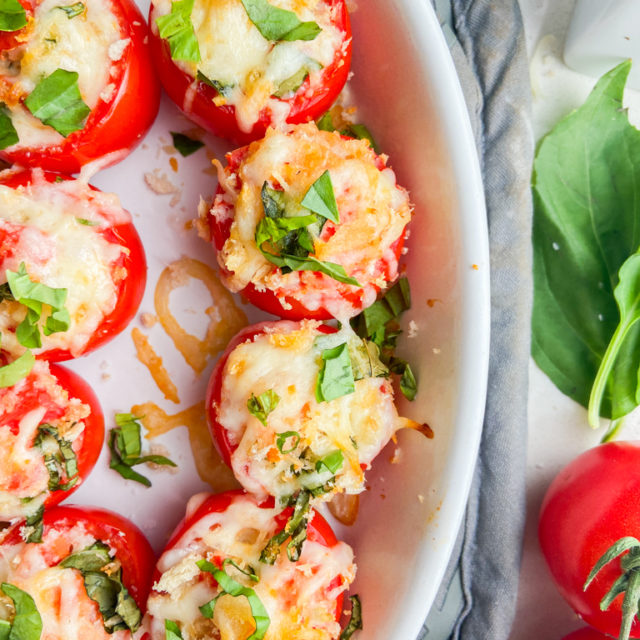 Baked Tomatoes Recipe | Stuffed Campari Tomatoes | Life's Ambrosia