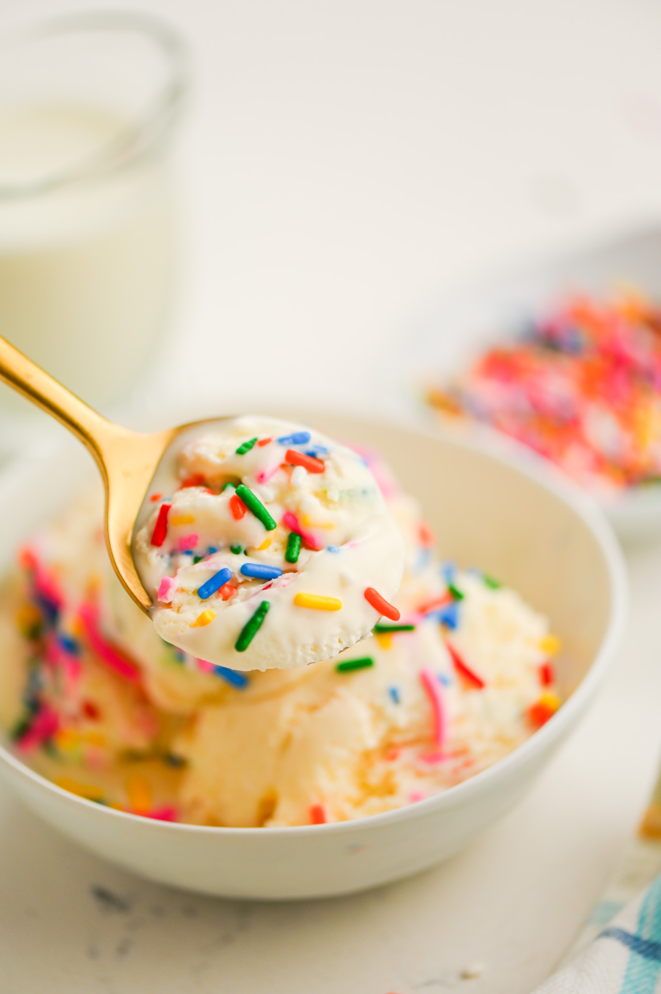 Birthday Cake Batter Ice Cream Recipe | Life's Ambrosia