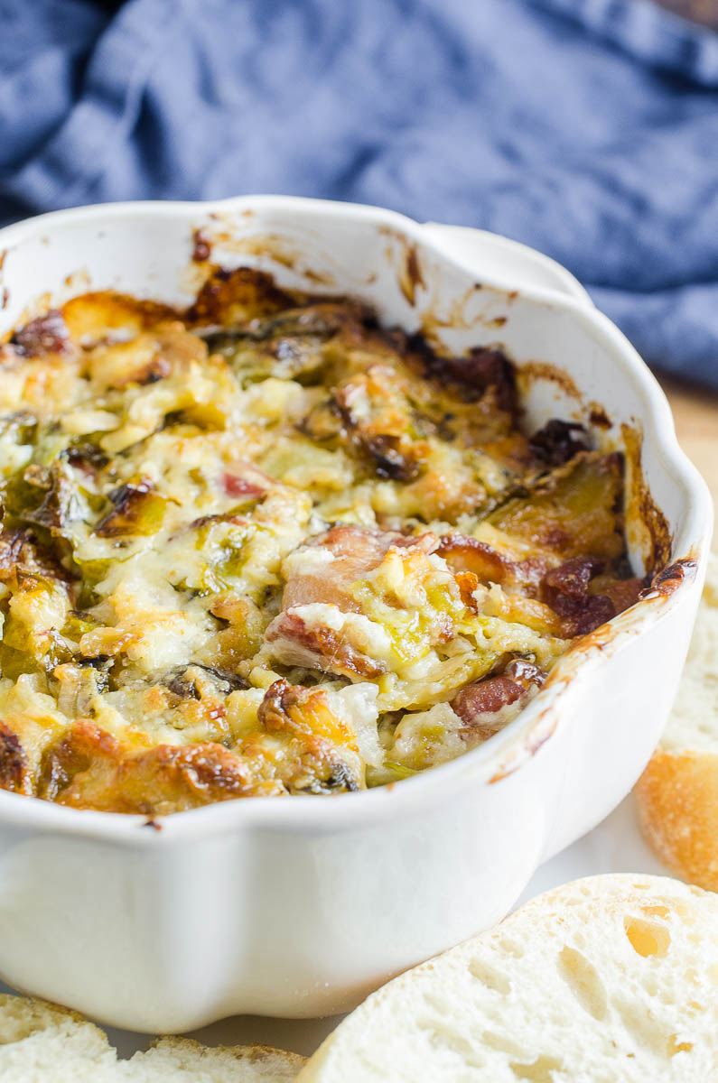 Cheesy Brussels Sprouts Dip - Life's Ambrosia