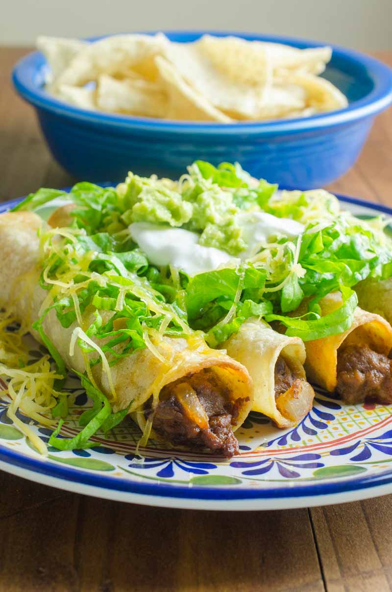 Chorizo & Black Bean Taquitos - Life's Ambrosia