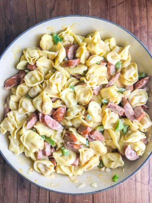 Creamy Cajun Tortellini- A quick and easy weeknight dinner