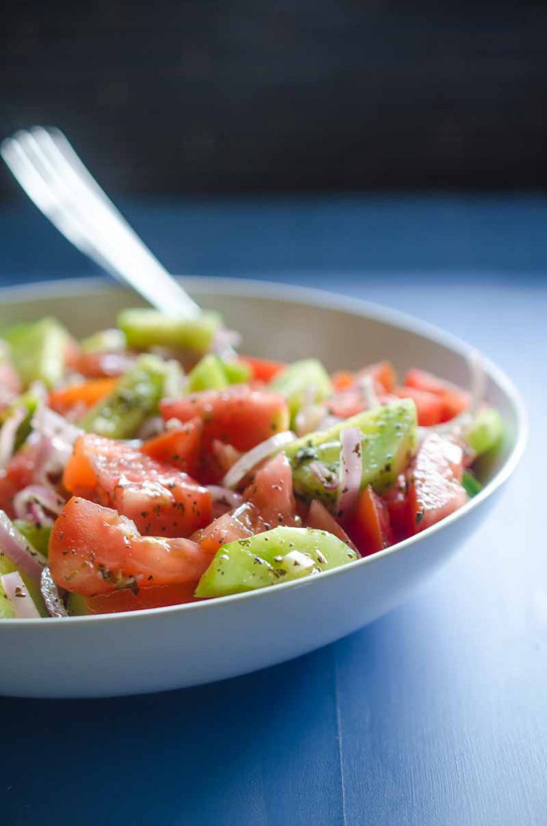 Classic Cucumber Tomato Salad Recipe Life S Ambrosia