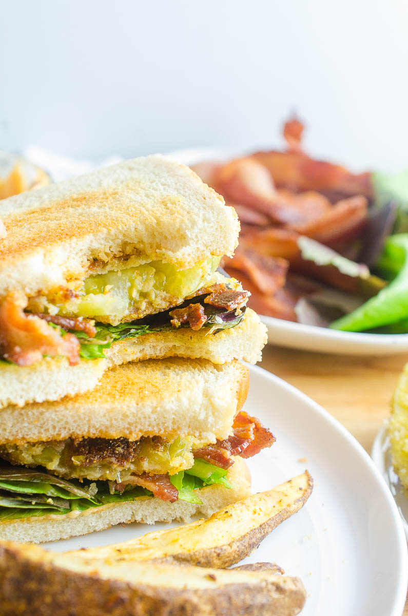 Fried Green Tomato BLT Sandwich - Life's Ambrosia