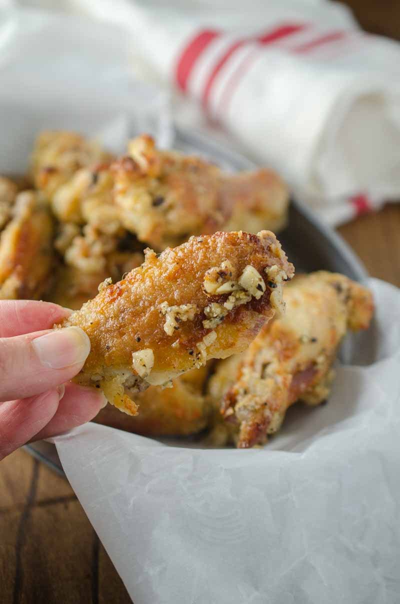 Garlic Pepper Chicken Wings Life S Ambrosia