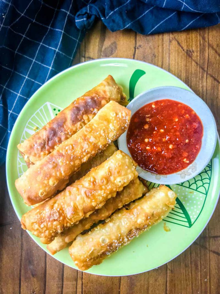 Ginger Chicken Egg Rolls | Chicken Egg Roll Recipe | Life's Ambrosia