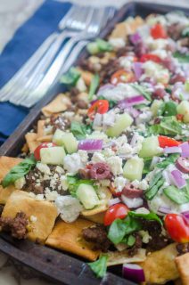 Greek Gyro Nachos - Life's Ambrosia