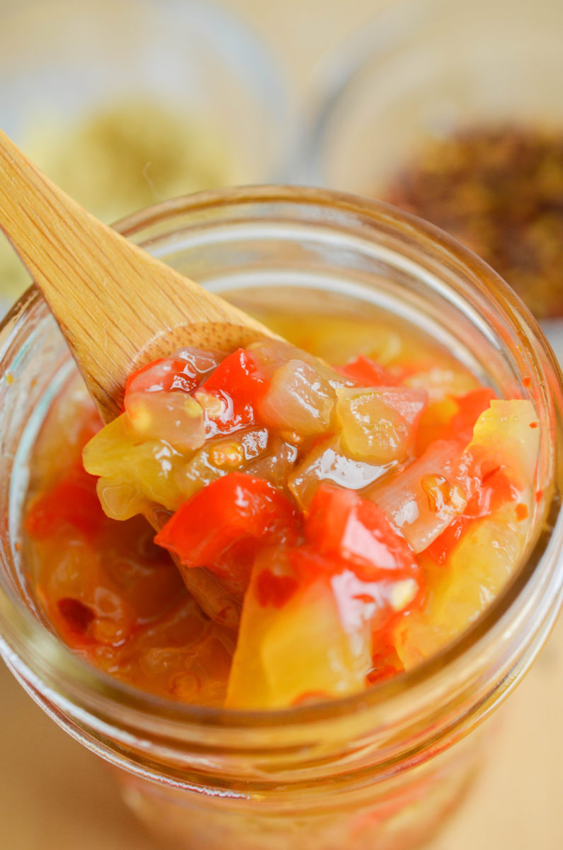 Spicy Green Tomato Relish Life's Ambrosia