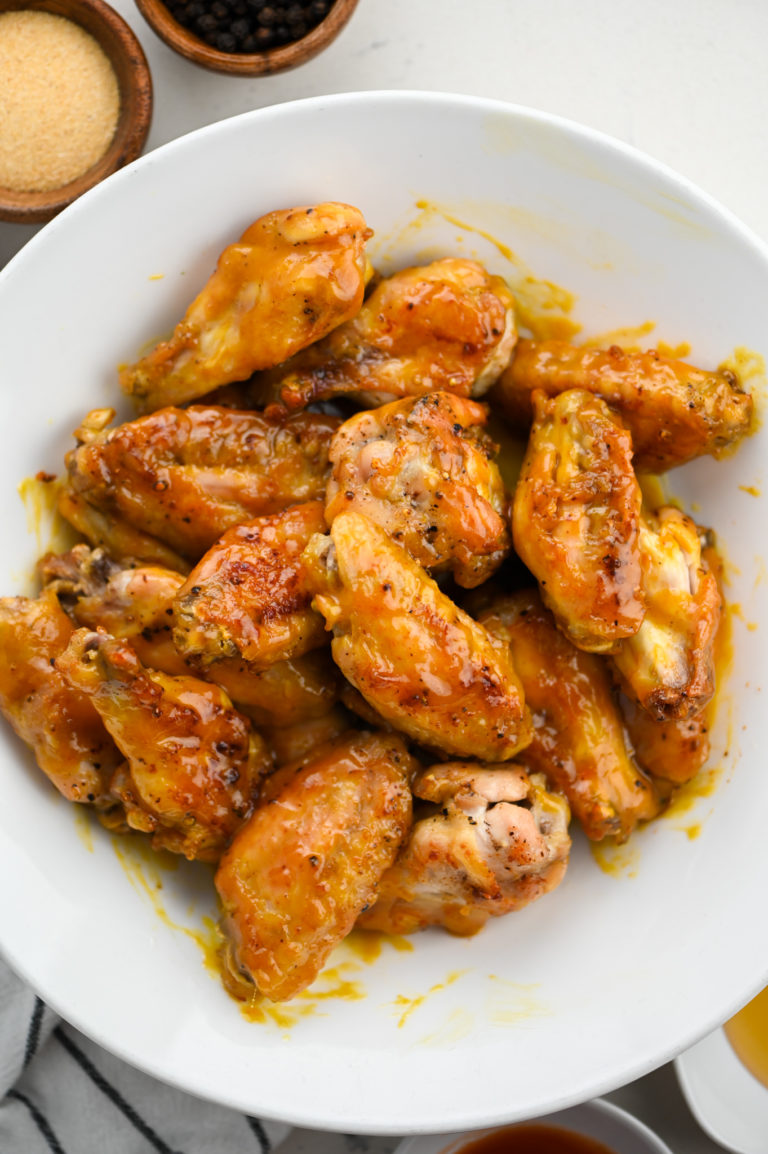 Hot Honey Mustard Wings Recipe Life's Ambrosia