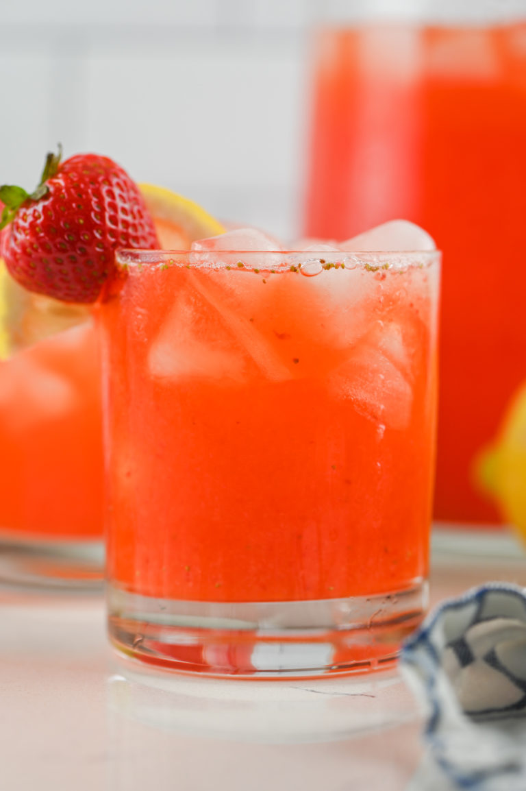 Sparkling Strawberry Lemonade Recipe Lifes Ambrosia