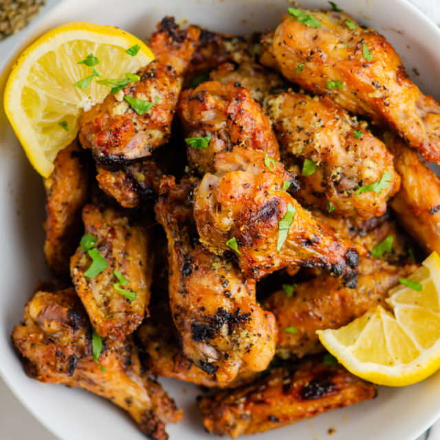 Grilled Lemon Pepper Chicken Wings Recipe | Life's Ambrosia