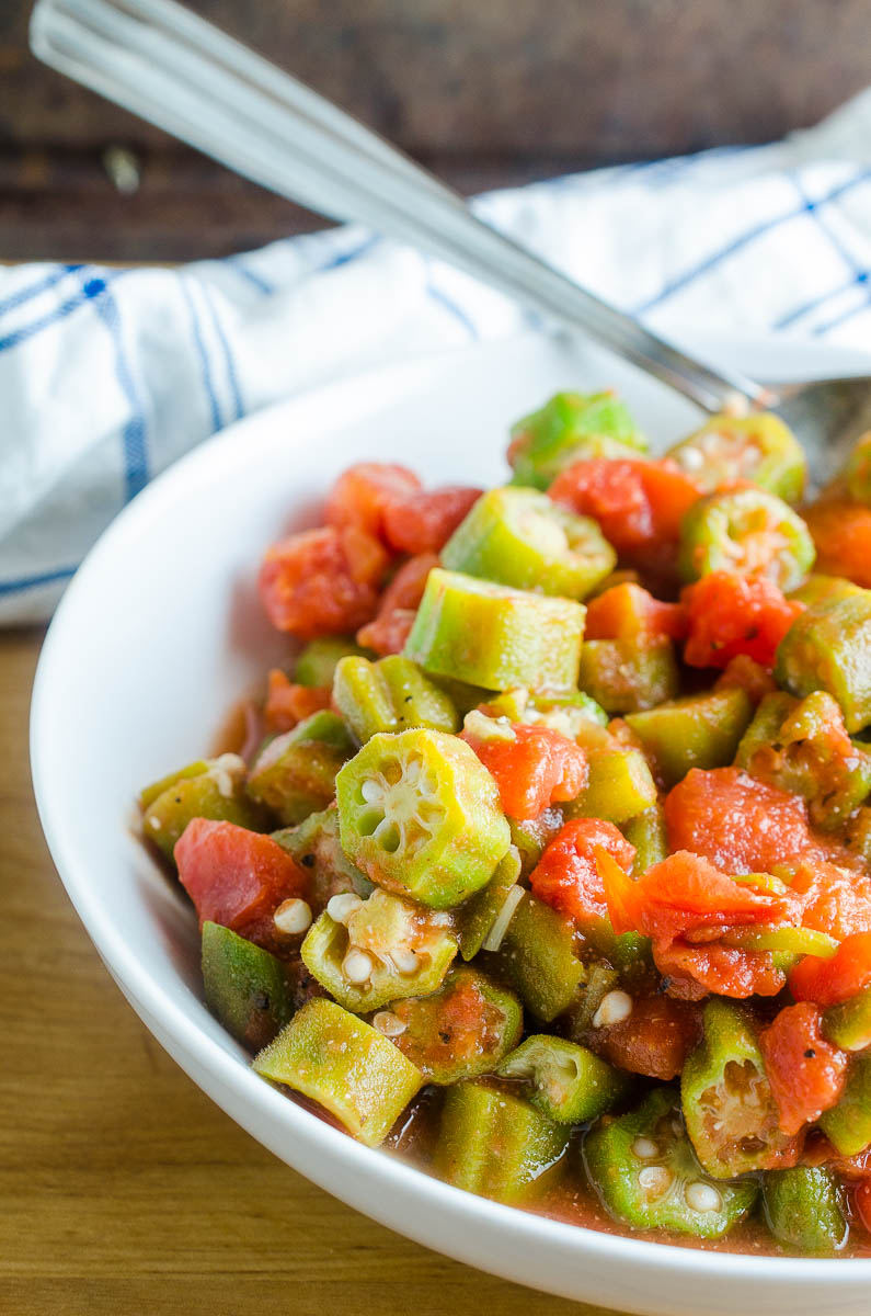 Okra and Tomatoes Recipe Classic Southern Recipe Life's Ambrosia