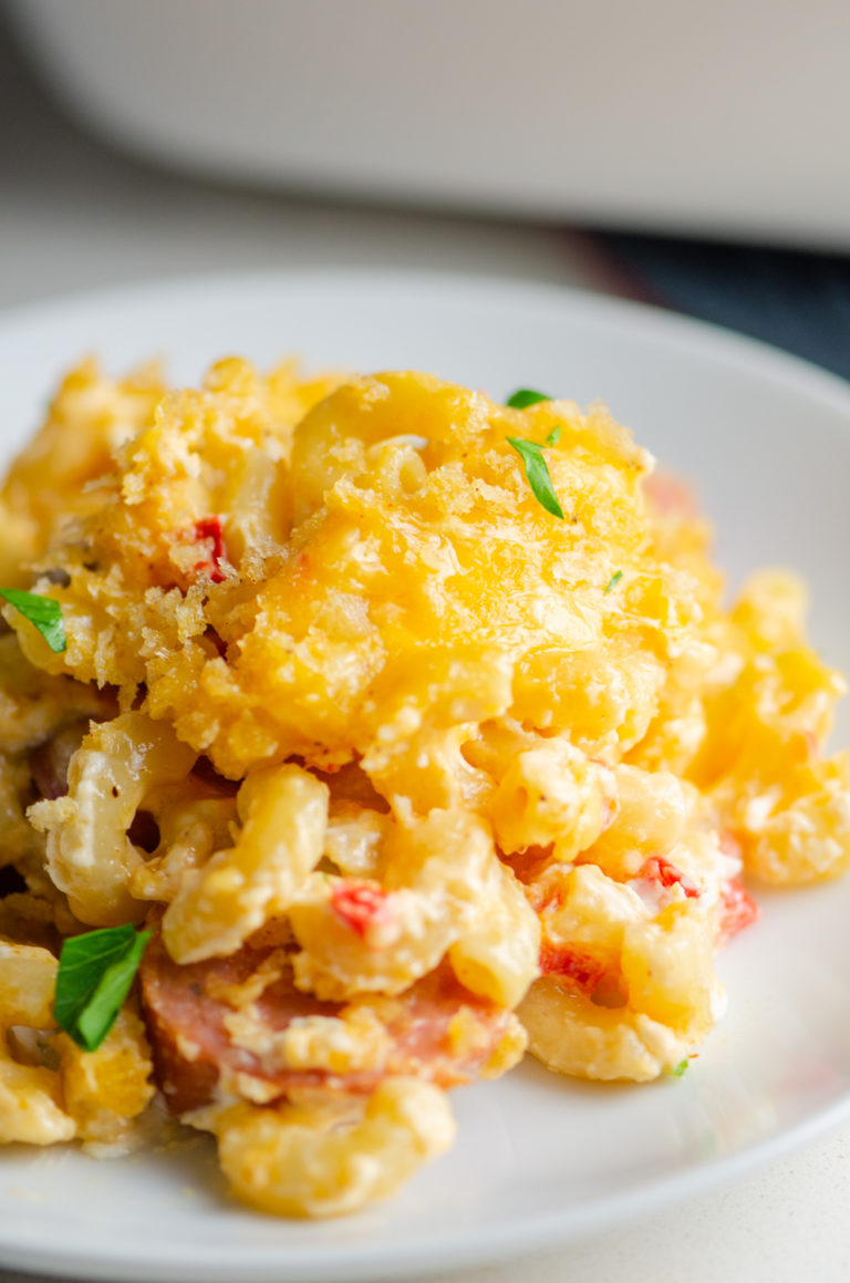 Pimento Mac And Cheese Casserole Recipe | Life's Ambrosia