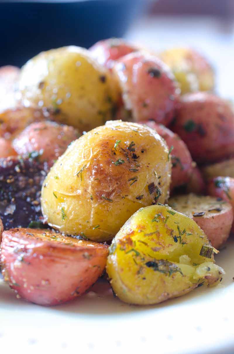 Pressure Cooker Baked Potatoes • Loaves and Dishes