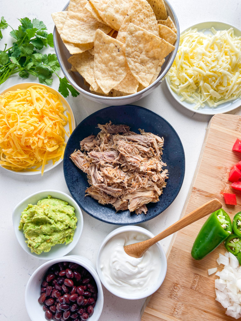 Sheetpan Pulled Pork Nachos Recipe | Life's Ambrosia