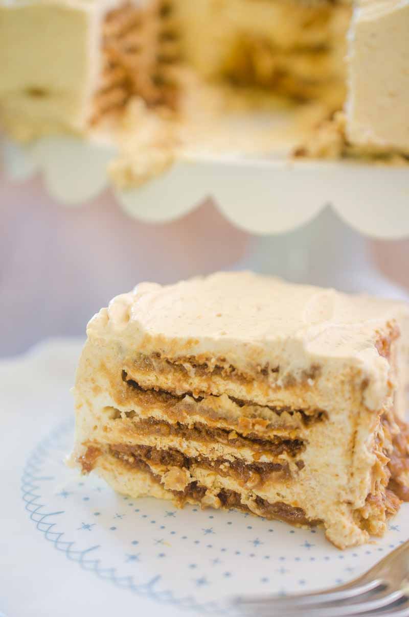 Pumpkin Gingersnap Icebox Cake - Life's Ambrosia