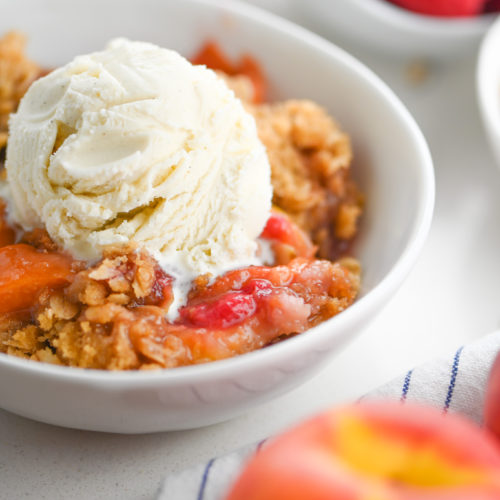 Raspberry Peach Crisp - Life's Ambrosia